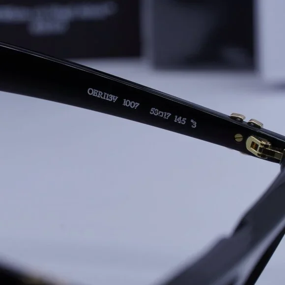 Off-White OERI13V JASPER 1007 Geometric Sunglasses – Black\\ Grey Off-White Off-White OERI13V JASPER 1007 Sunglasses Black  main image 3